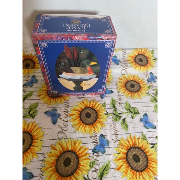 Polystone Mallard Duck Lamp Ornament 2 1/2in Tall NIB - Picture 8 of 8